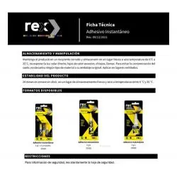 Otros,23351 Pegamento Rex Tipo Gotita Adhesivo Liquido Instantaneo