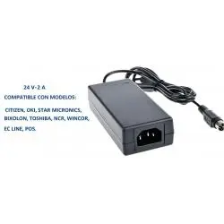 Adaptadores y Cables,Fuente Poder Transformador 24V Impresora Termica Epson Boleta Vale Ticket