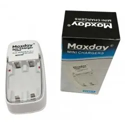 Cargadores de Pilas (Con y sin Pilas),Cargador De Pilas Bateria Recargables Aa Aaa 9V - Maxday MD820B