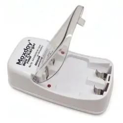 Cargadores de Pilas (Con y sin Pilas),Cargador De Pilas Bateria Recargables Aa Aaa 9V - Maxday MD820B