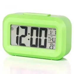 Mini Reloj Despertador Digital Luz Led Alarma Temperatura