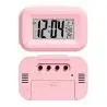 Relojes,Reloj Rosado Despertador Rosa Digital Luz Alarma Temperatura - Dol-2108