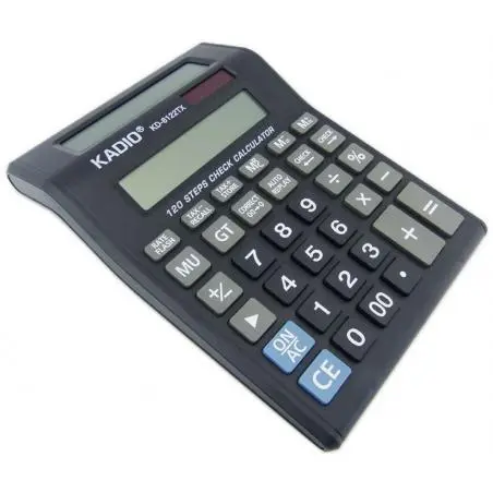 Calculadoras,Calculadora Doble Pantalla Lcd A Pila Comercio Negocio Colegio - Kadio 8122