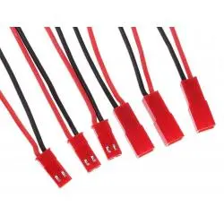 Otros,3X Cable Conector JST Macho Hembra 2 Pin Tira Led Bateria