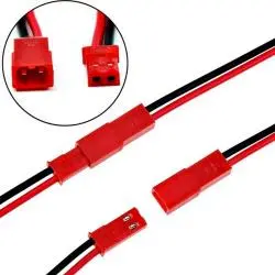 Otros,3X Cable Conector JST Macho Hembra 2 Pin Tira Led Bateria
