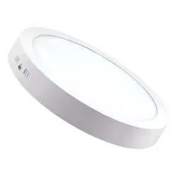 Ampolletas,Foco Luz Led Fria Redondo 25w Panel Sobrepuesto Megabrigth