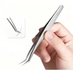 Otros,Pinza Curva Precision Punta Fina Acero Inoxidabe Herramienta