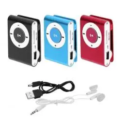 Parlante Portátil,Reproductor Mp3 Recargable Usb Portatil Clip Musica Colores