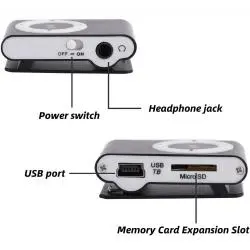 Parlante Portátil,Reproductor Mp3 Recargable Usb Portatil Clip Musica Colores