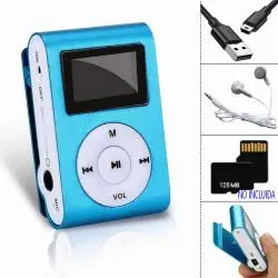 Parlante Portátil,Reproductor Mp3 Recargable Usb Portatil Clip Pantalla Led