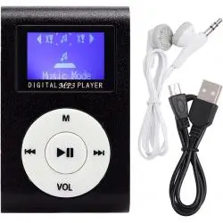 Parlante Portátil,Reproductor Mp3 Recargable Usb Portatil Clip Pantalla Led