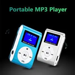 Parlante Portátil,Reproductor Mp3 Recargable Usb Portatil Clip Pantalla Led