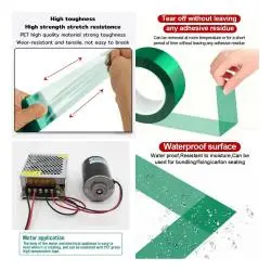 Otros,Cinta Termica Adhesiva Kapton Sublimacion Taza Polera Electronica - Verde