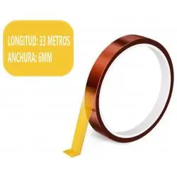 Otros,Cinta Adhesiva Termica Kapton Alta Temperatura Polera Taza - 6mm