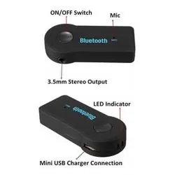 Adaptadores de Audio, BT y OTG,Receptor Inalambrico Bluetooth Para Radio De Auto, Casa, Recargable