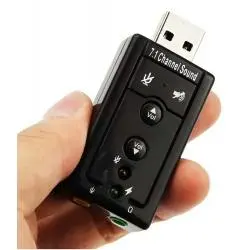 Adaptadores de Audio,Tarjeta De Sonido Adaptador Externo Usb Microfono Pc