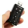 Adaptadores de Audio,Tarjeta De Sonido Adaptador Externo Usb Microfono Pc