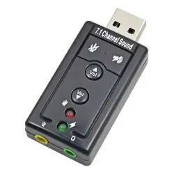 Adaptadores de Audio,Tarjeta De Sonido Adaptador Externo Usb Microfono Pc