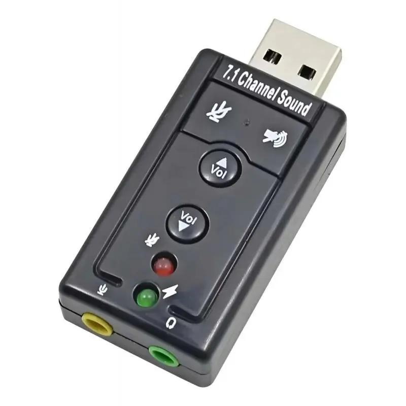 Adaptadores de Audio,Tarjeta De Sonido Adaptador Externo Usb Microfono Pc