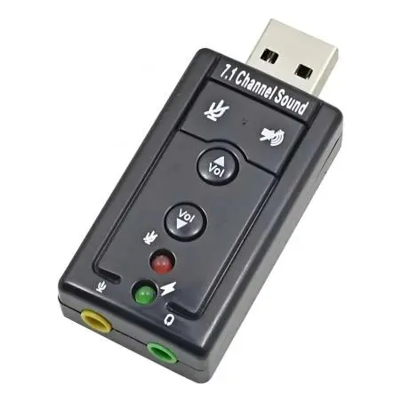 Adaptadores de Audio,Tarjeta De Sonido Adaptador Externo Usb Microfono Pc