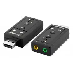 Adaptadores de Audio,Tarjeta De Sonido Adaptador Externo Usb Microfono Pc
