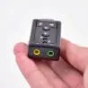 Adaptadores de Audio,Tarjeta De Sonido Adaptador Externo Usb Microfono Pc