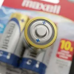 Pilas y Baterias,2x Pack Pilas Tipo C Alcalina Maxell LR14 Estufa Linterna