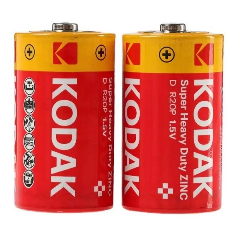 Pilas y Baterias,Set Calefont Electrico Ionizado Par Pilas D Grandes 1.5v - Kodak