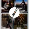 Linternas y Luz Emergencia,Linterna Tactica Luz Led Zoom Recargable Usb Gancho Portatil - 118B