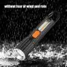 Linternas y Luz Emergencia,Linterna Tactica Luz Led Zoom Recargable Usb Gancho Portatil - 118B