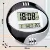 Relojes,Reloj Digital De Pared Y Escritorio Pilas Fecha Temperatura - 3885N