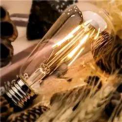 Iluminación de Exterior,Ampolleta Led Retro Vintage Luz Calida E27 Bombillo Decoracion - 6W