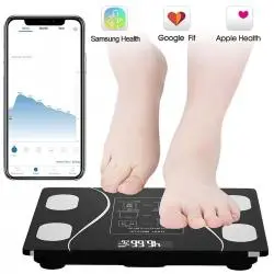 Balanza Digital,Pesa Digital Pantalla Led Balanza Inteligente Bluetooth Baño