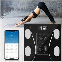 Balanza Digital,Pesa Digital Pantalla Led Balanza Inteligente Bluetooth Baño