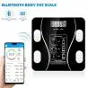 Balanza Digital,Pesa Digital Pantalla Led Balanza Inteligente Bluetooth Baño