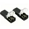 Otros,3X Conector Electrico Adaptador Empalme Cables Corriente 2 Tomas