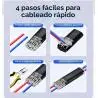 Otros,3X Conector Electrico Adaptador Empalme Cables Corriente 2 Tomas