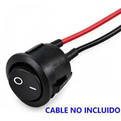 Otros,Interruptor Switch Boton Basculante 2 Pines 3A 6A Redondo