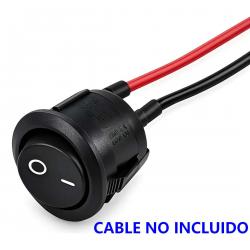 Otros,3X Interruptor Switch Boton Basculante 2 Pines 3A 6A Redondo