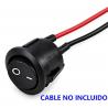 Otros,3X Interruptor Switch Boton Basculante 2 Pines 3A 6A Redondo