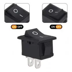 Otros,3X Interruptor Switch on off Boton Basculante 2 Pines 6A 10A