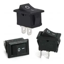 Otros,3X Interruptor Switch on off Boton Basculante 2 Pines 6A 10A