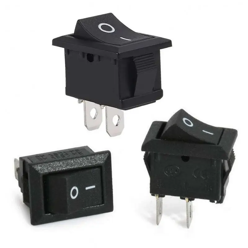 Otros,3X Interruptor Switch on off Boton Basculante 2 Pines 6A 10A