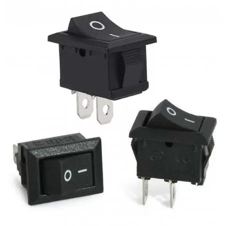 Otros,3X Interruptor Switch on off Boton Basculante 2 Pines 6A 10A