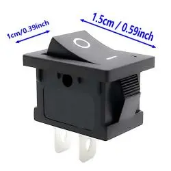 Otros,3X Interruptor Switch on off Boton Basculante 2 Pines 6A 10A