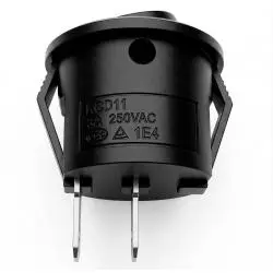 Otros,Interruptor Switch Boton Basculante 2 Pines 3A 6A Redondo