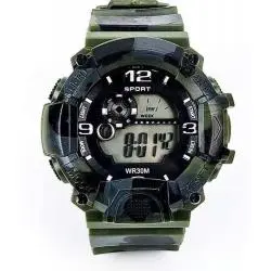 Relojes,Reloj Deportivo De Pulsera Camuflaje Pantalla Led Digital