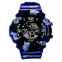 Relojes,Reloj Deportivo De Pulsera Camuflaje Pantalla Led Digital