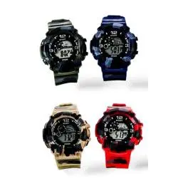 Relojes,Reloj Deportivo De Pulsera Camuflaje Pantalla Led Digital