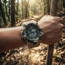Relojes,Reloj Deportivo De Pulsera Camuflaje Pantalla Led Digital